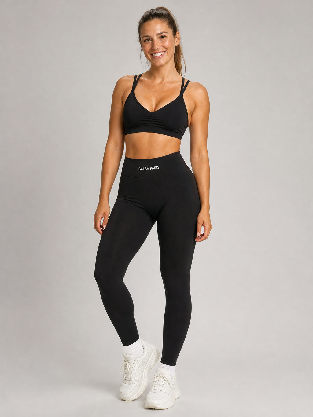 Legging push-up Galba Paris noir, vue de face